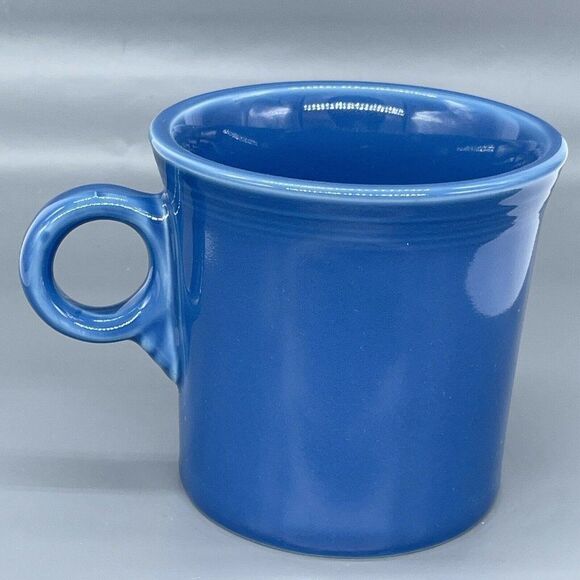 Fiesta HLC Fiestaware Cup Mug Tom & Jerry O Ring Handle Blue - Picture 8 of 12